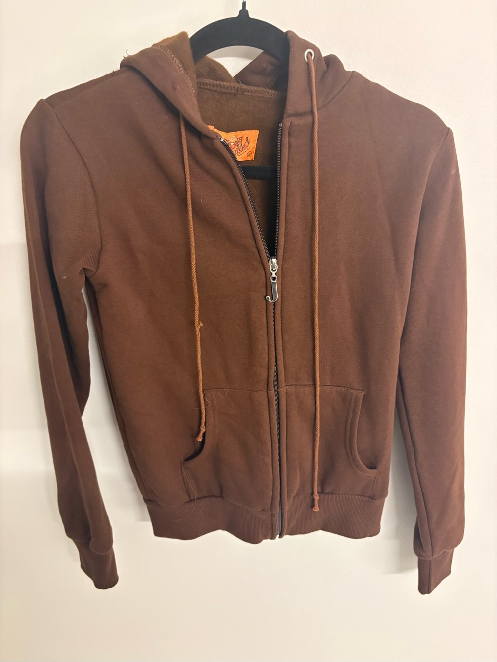 Juicy Couture Brown Hooded Zip-Up Utility Jacket